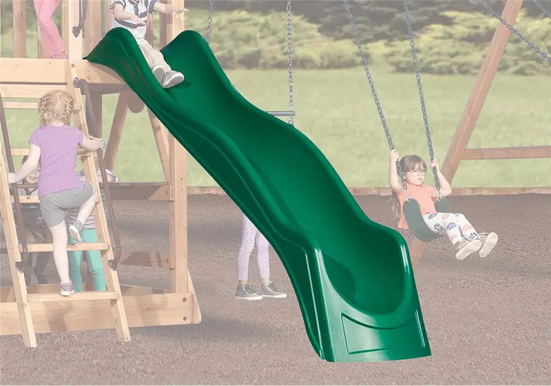 10-Foot Green Wave Slide 1