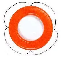 30-Inch Orange Polyethylene Foam Life Ring – Uscg-Compliant Safety Buoy 1