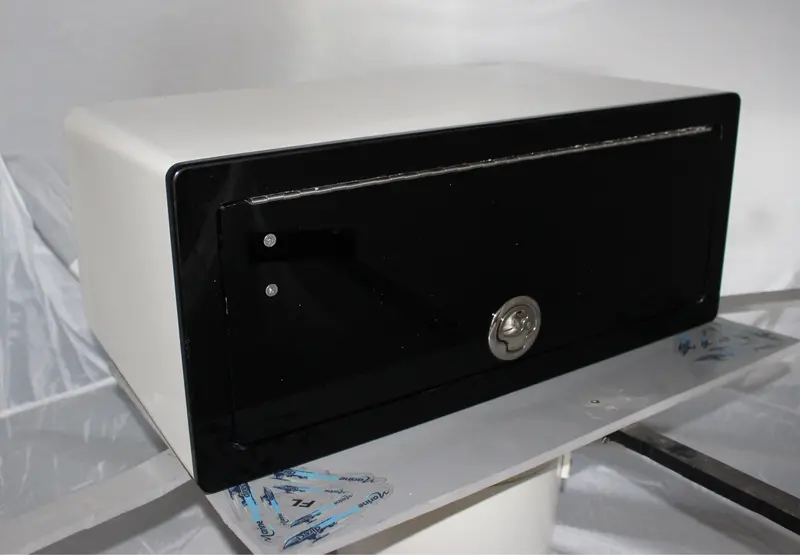 30" T-Top White Fiberglass Electronics Box – 30" × 15" × 11" (Emsleb) 1
