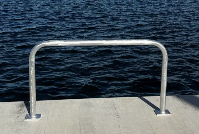 32-Inch H × 56-Inch W Aluminum Heavy-Duty Grab Bar – Dot-Compliant Safety Rail For Marine, Dock, Deck, Boat, Pool & Hot Tub Use 1