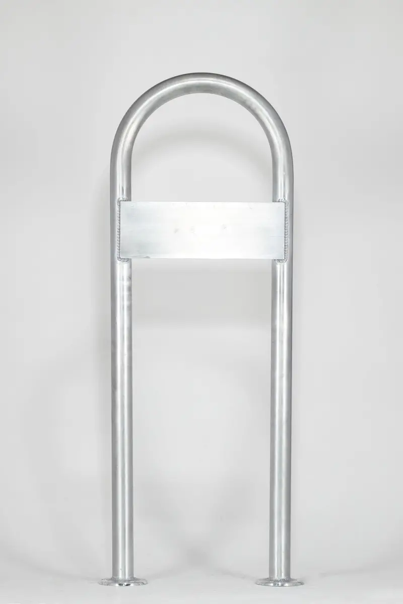 36-Inch Aluminum Boat Handrail With Lateral Mounting Plate 1