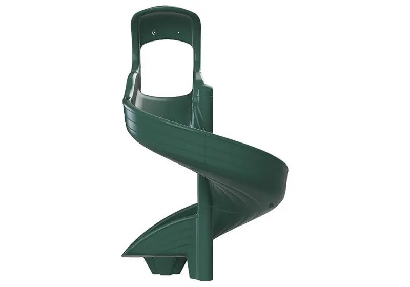 5-Foot Open Green Spiral Slide 1
