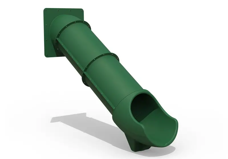 5-Foot Straight Green Tube Slide 1