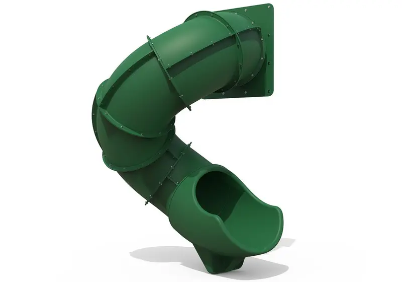 6-Foot Green Spiral Tube Slide 1