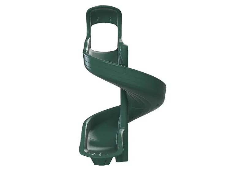 6-Foot Open Green Spiral Slide 1