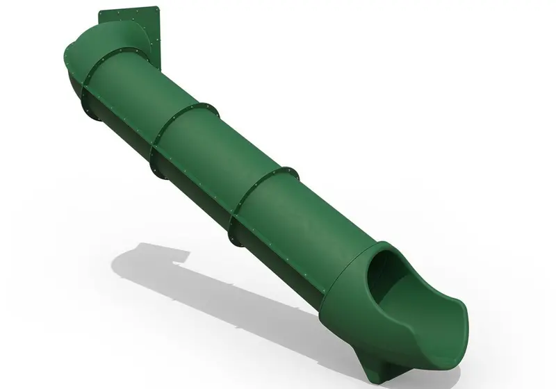 7-Foot 90-Degree Green Curved Tube Slide 1