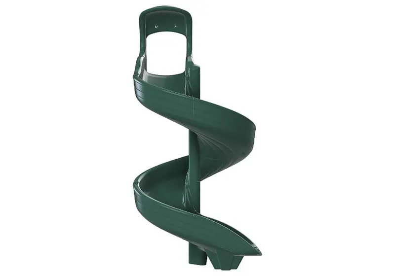 7-Foot Open Green Spiral Slide 1