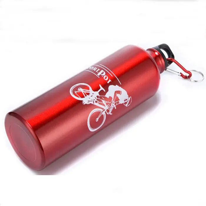 750Ml Aluminum Alloy Cycling Water Bottle – Ruby Red 1