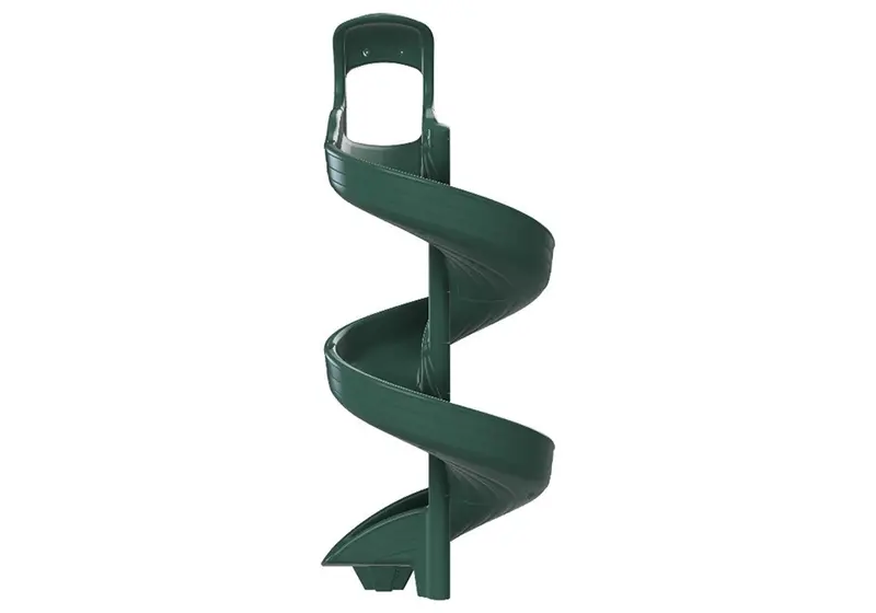 9-Foot Open Green Spiral Slide 1