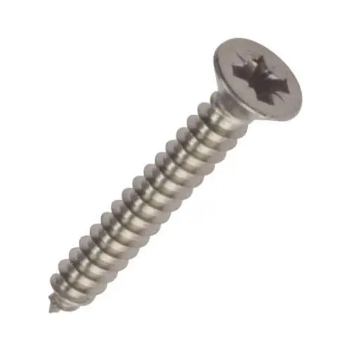 A4 Stainless Steel Pozidrive Countersunk Self-Tapper #8 × 3/4" (4.2 × 19Mm) – Holt F312 1