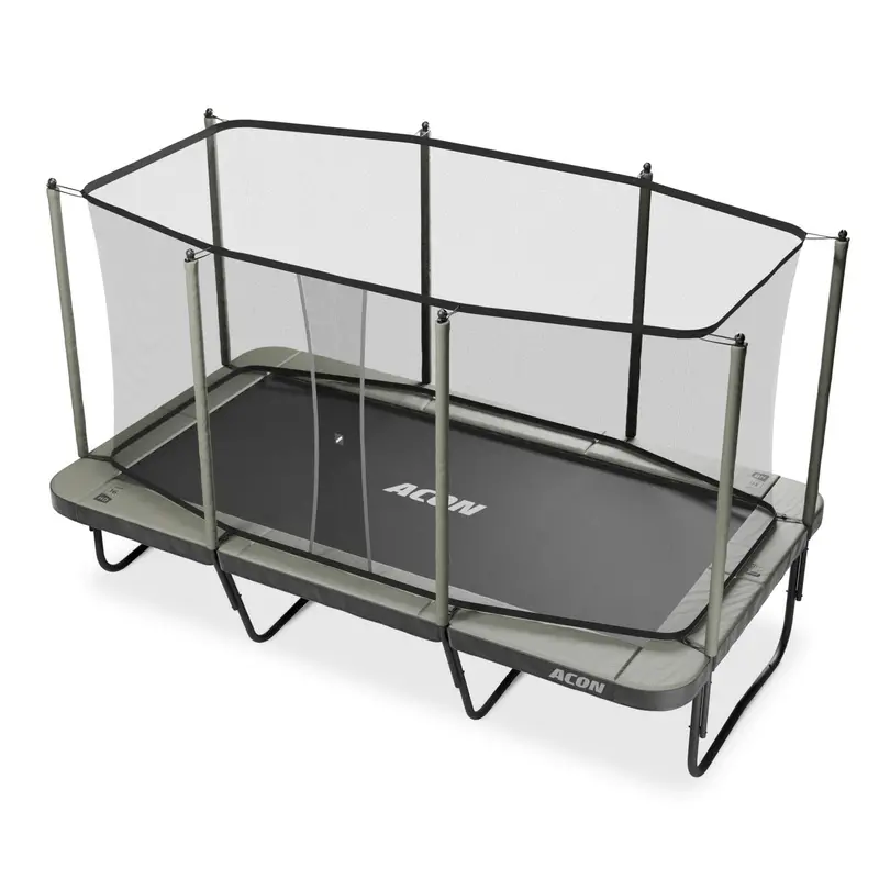 Acon 16-Foot Hd Rectangular Trampoline With Safety Enclosure And Ladder 1