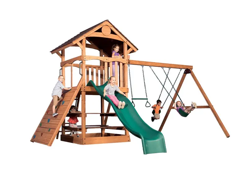 Adventure Outlook Xl Single-Swing Playset 1