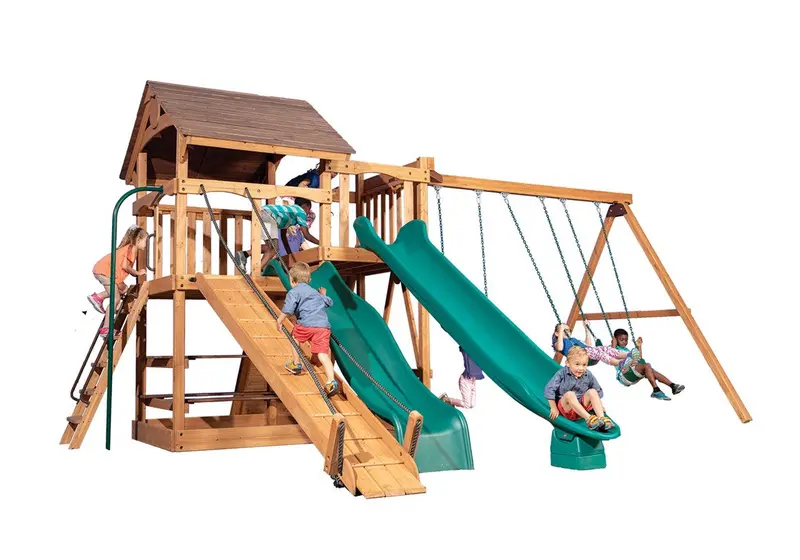 Adventure Outlook Xl Triple-Swing Backyard Set 1