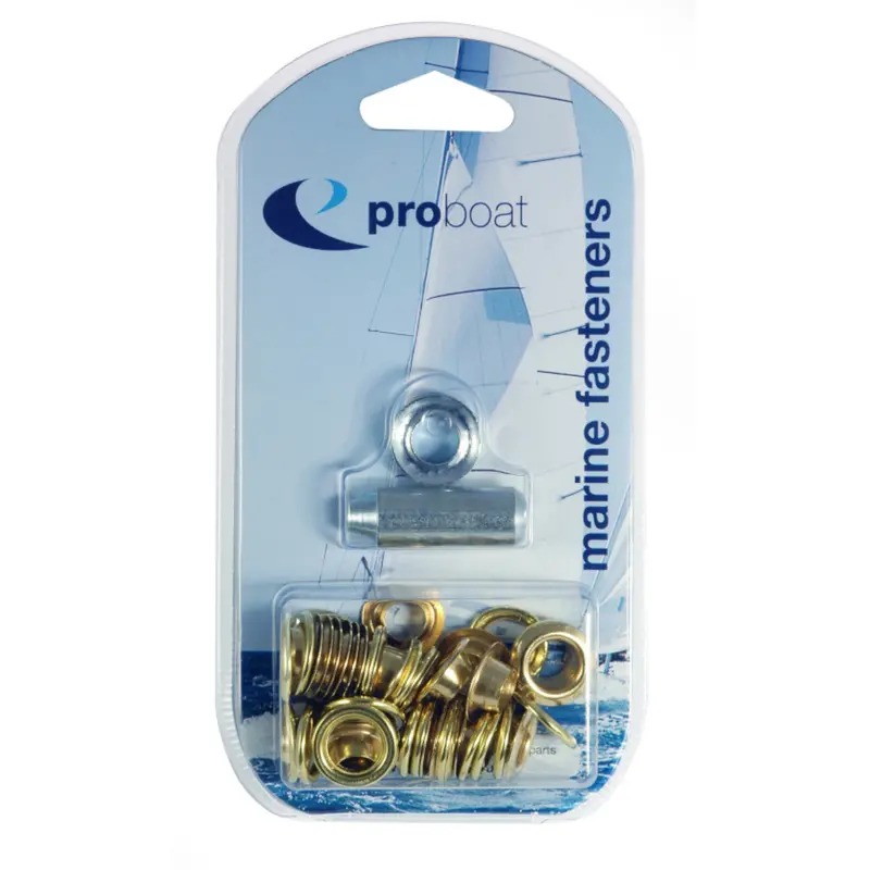 Allen Brass Eyelet Kit – Includes 3/8" (9.5Mm) & 1/2" (12.7Mm) Sizes For Tarps And Tents 1