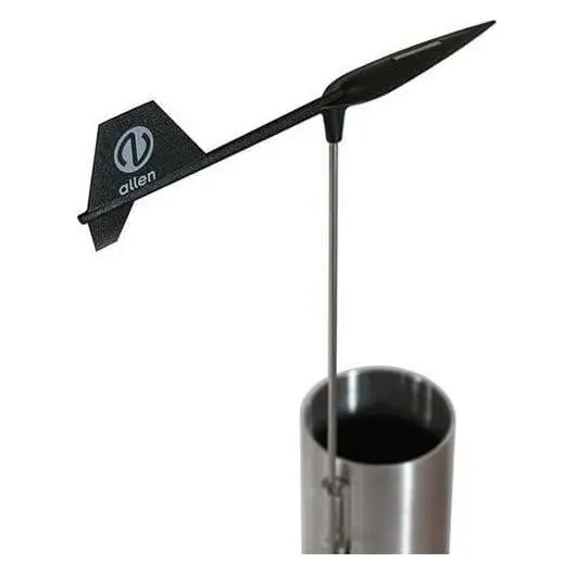 Allen Compact Aerovane Wind Vane For Dinghies – 190Mm (7.5") Masthead Mount, Fits Burgee Clips 1