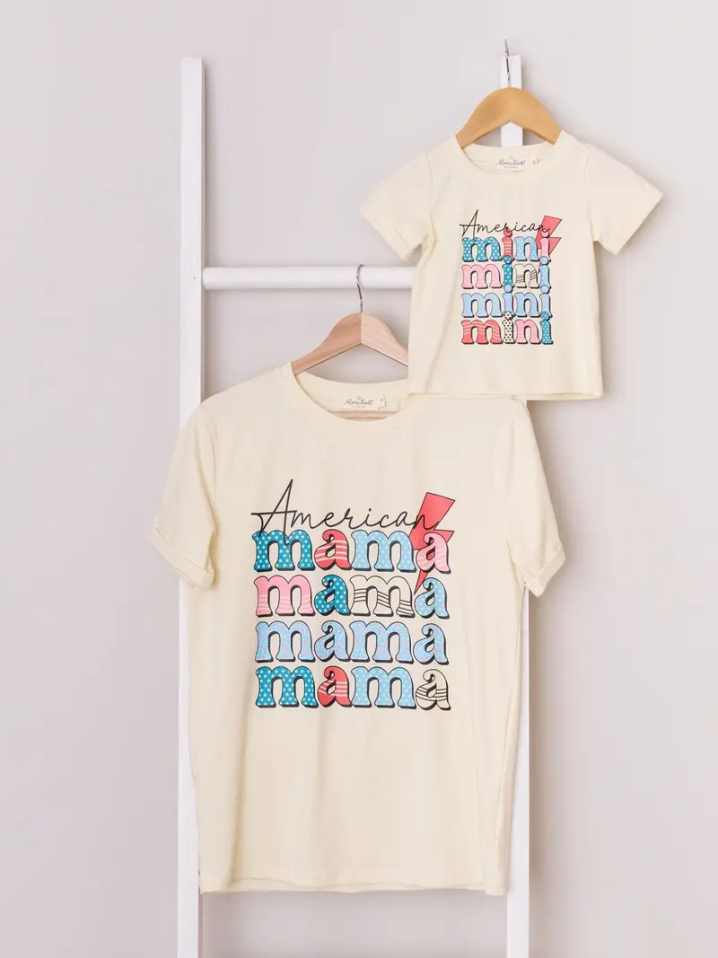 American Mama Mini Matching T-Shirt Set 1