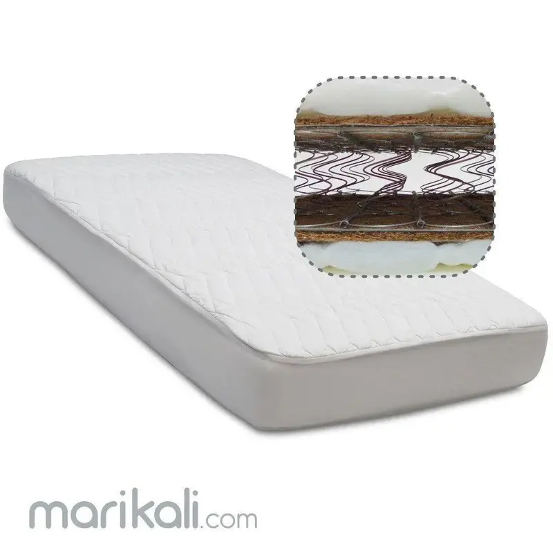 Apollo Crib Mattress – Eco-Friendly Coco Fiber & Pocket Spring Core 1
