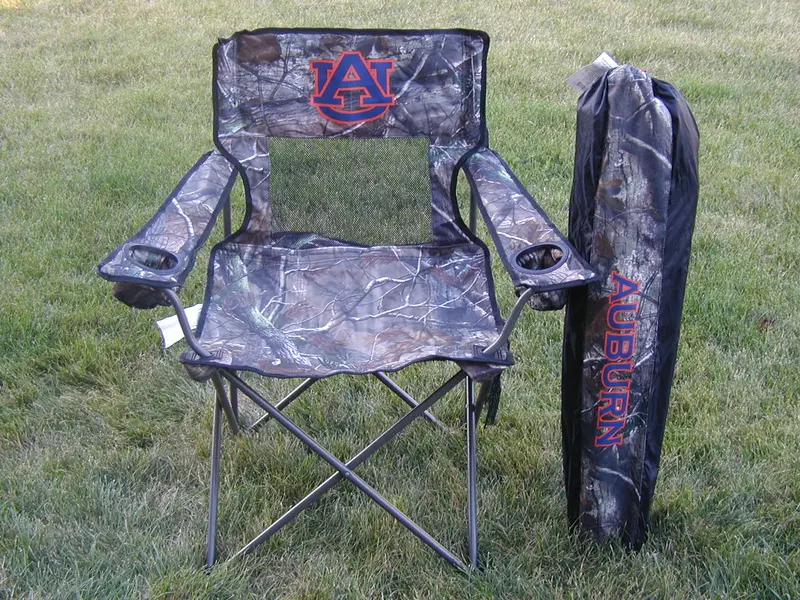 Auburn Tigers Realtree Camo Mesh Back Chair 1
