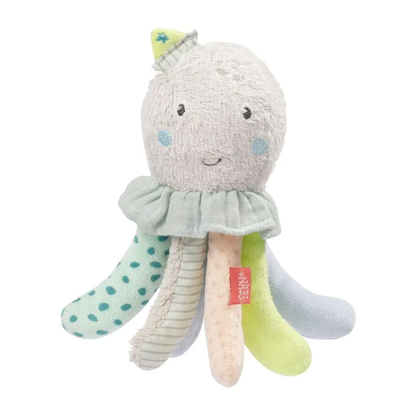 Baby Fehn Bath Time Octopus Toy – Squeaky & Gentle 1