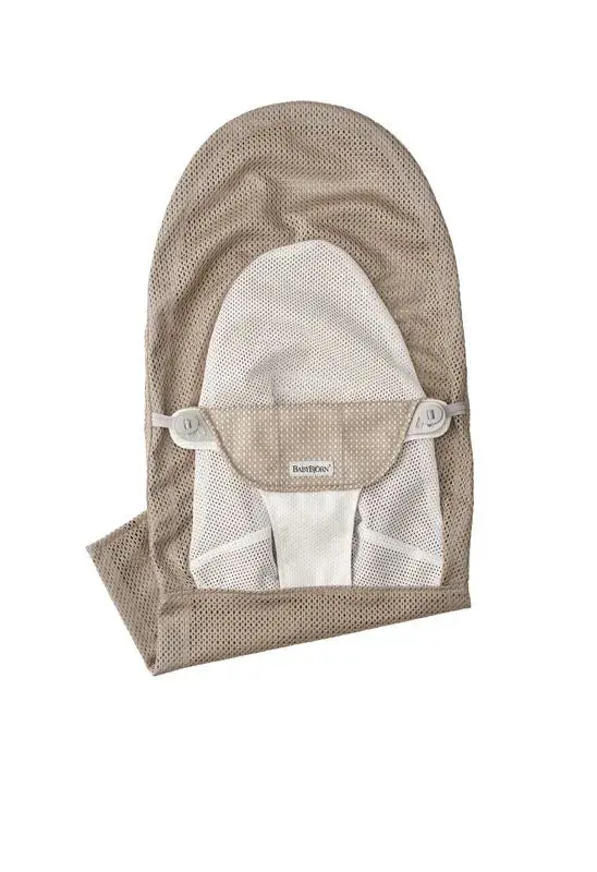 Babybjörn Bliss Cotton-Jersey Cover In Light Pink & Grey 1