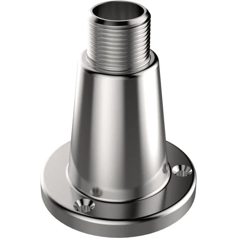 Banten Stainless Steel Vhf Antenna Deck Mount - Round Marine Grade Fixture 1