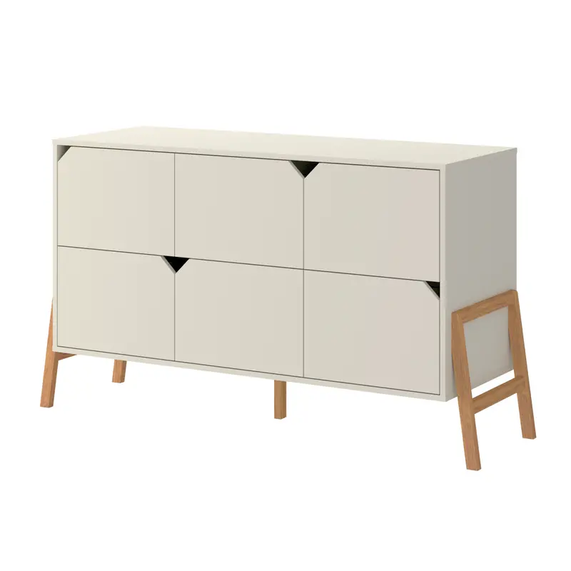 Bellamy Lotta Latte 6-Drawer Dresser – Modern Nursery Storage Solution 1