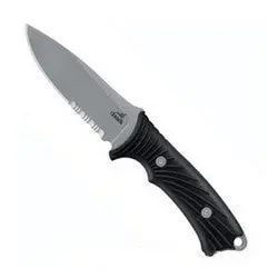 Big Rock Fixed-Blade Knife – Serrated Edge Tactical Utility Blade (Boxed) 1