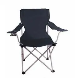 Black Lightweight Camping Chair – Slim-Fold Design With Reinforced Frame (Each) 1