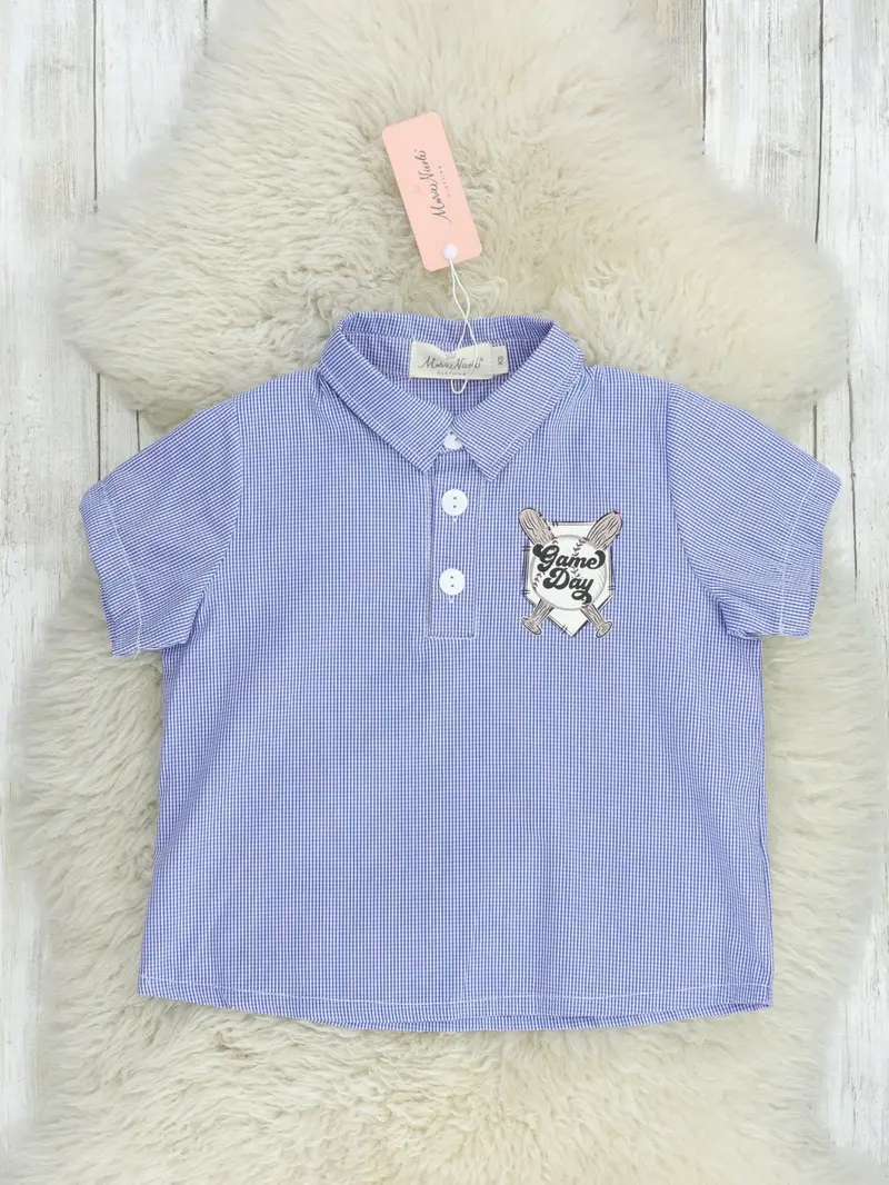 Blue "Game Day" Classic Polo Shirt 1