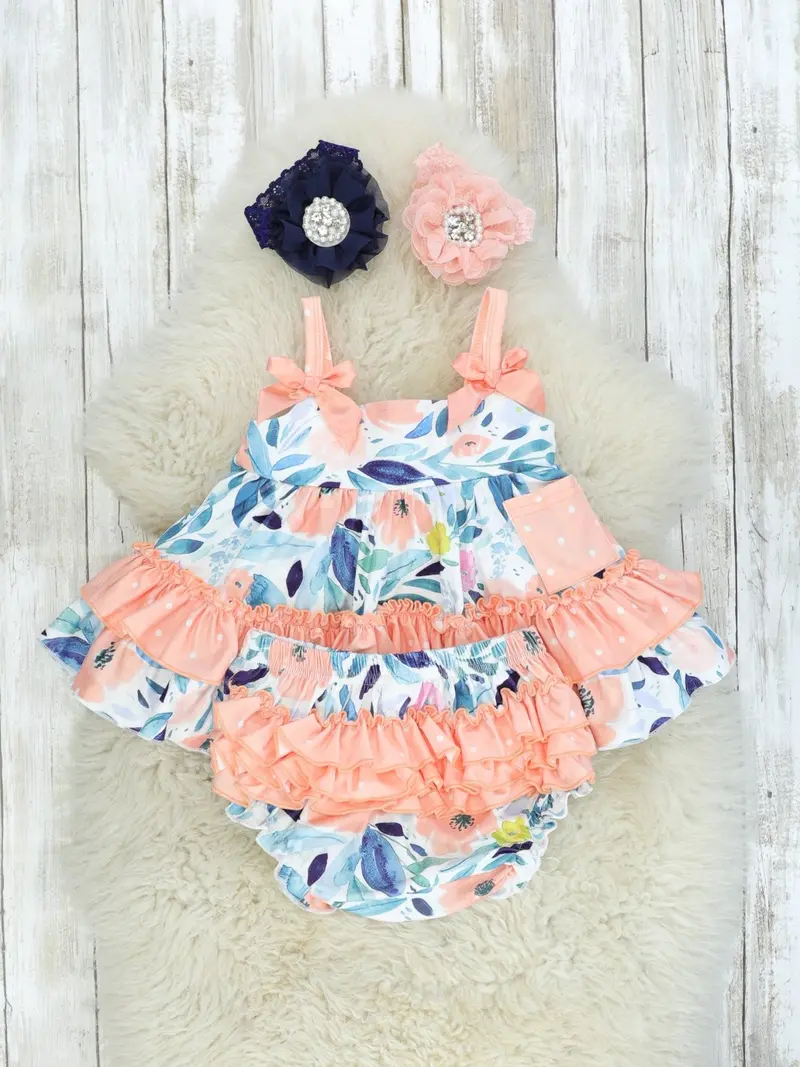 Blushing Susie Swing Dress Paired With Matching Bloomers 1