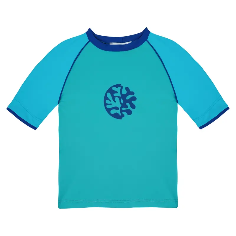 Boys' Short-Sleeve Coral Rash Guard 1