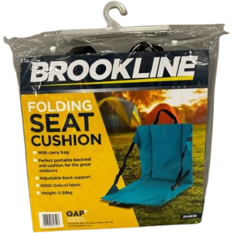 Brookline Folding Seat Cushion – Portable Support For Camp Chairs 1