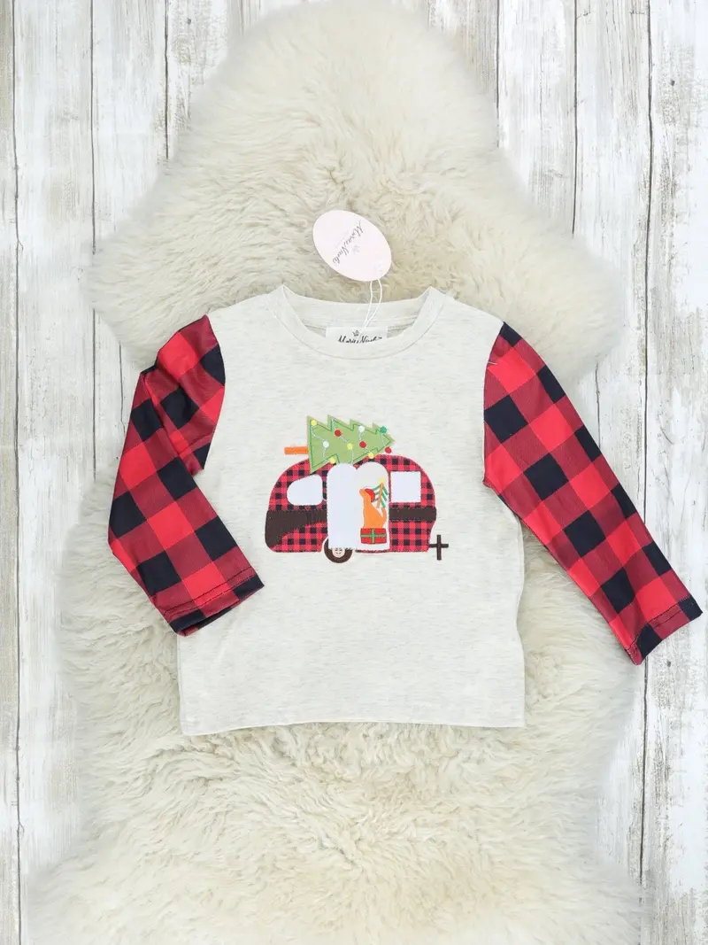 Buffalo Plaid Camper-Style Holiday Shirt 1