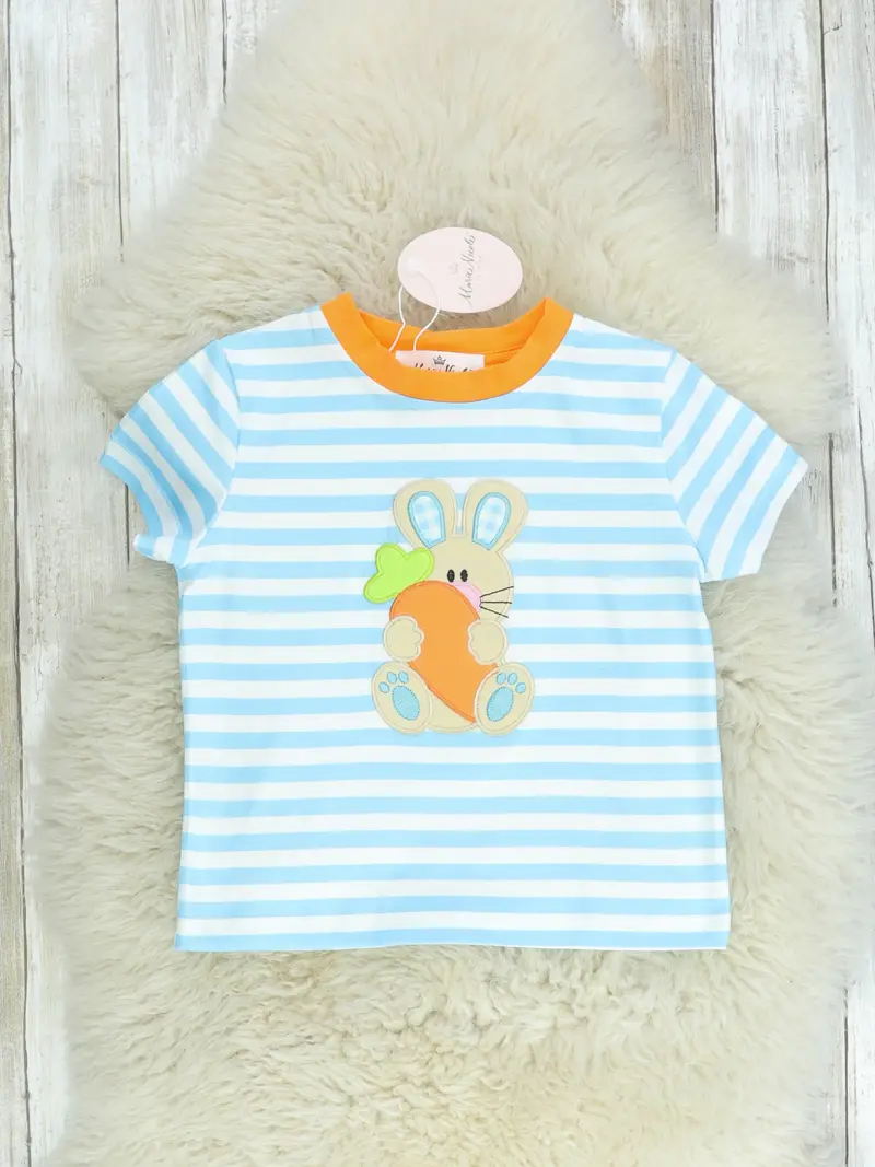 Bunny-And-Carrot Striped Shirt 1