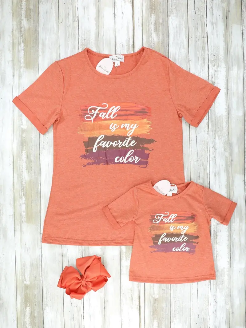 Burnt Orange ‘Fall Is My Favorite Season’ Matching Shirt