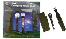Camping Mess Kit With Knife & Carrying Case – Multi-Tool Set (Kg605) 1