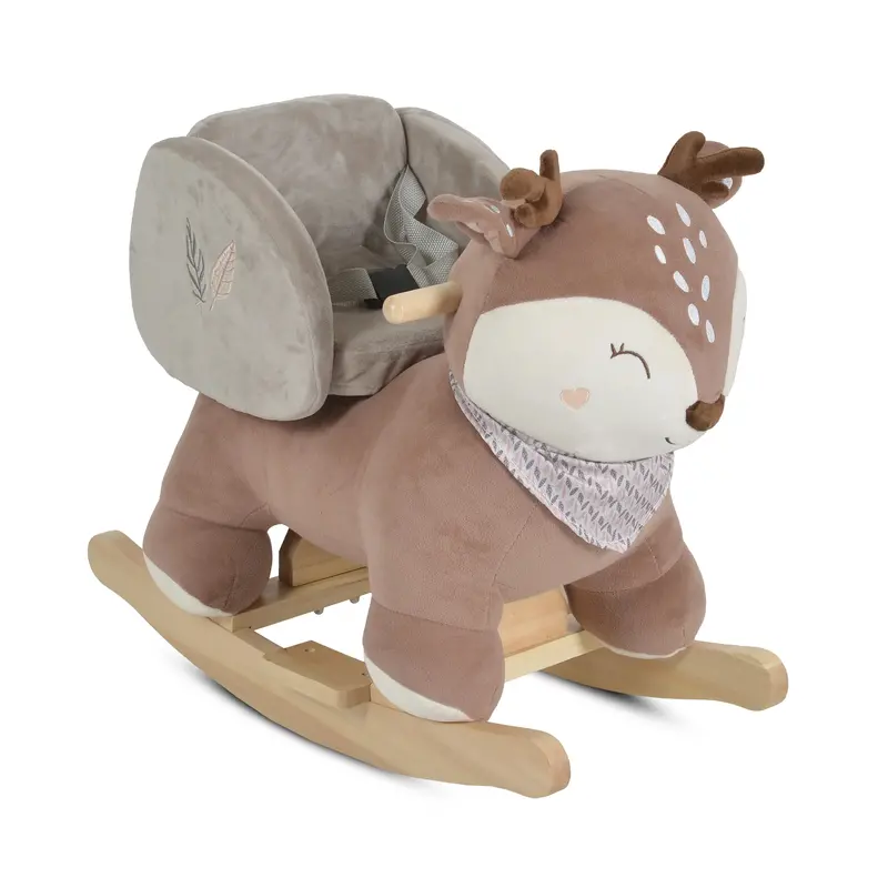 Cangaroo Daphne Plush Rocking Animal – Calming Rocker For Babies 1