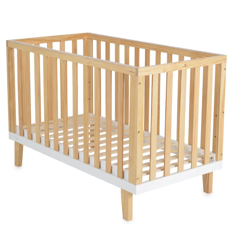 Cangaroo Whisper Wooden Cot – 60X120 Cm, Natural Finish 1