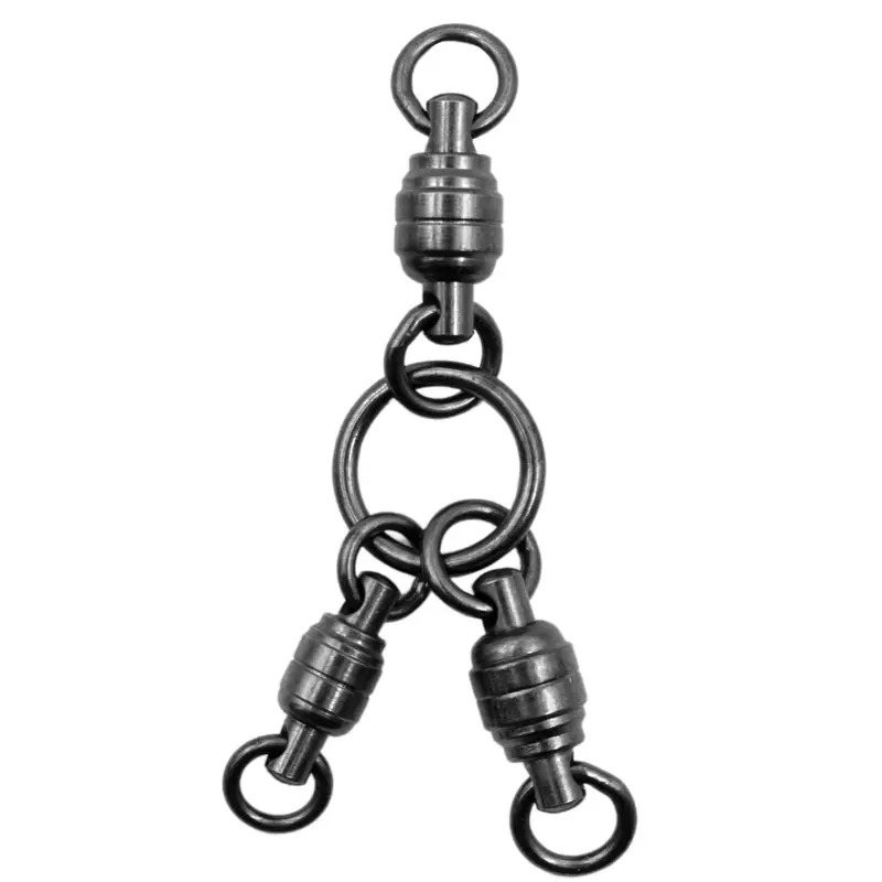 Catix Triple-Link Swivel – Heavy-Duty 3-Way Connector For Catfish Rigs 1
