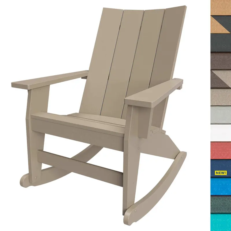 Cedar Adirondack Rocking Chair 1