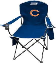 Chicago Bears Xl Quad Folding Chair With Cooler Compartment 1