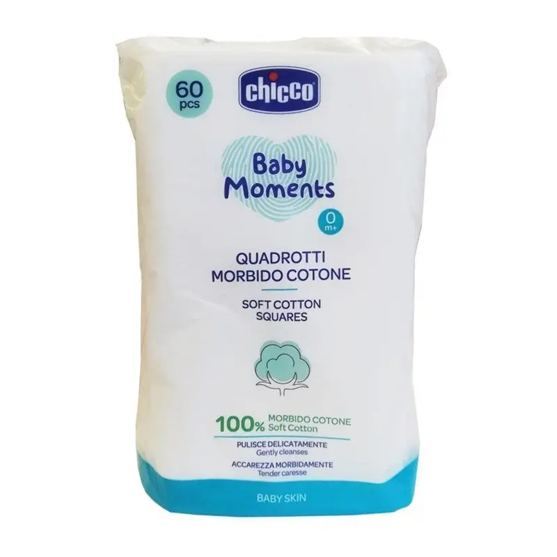 Chicco Baby Moments Soft Cotton Washcloths – 60-Pack 1