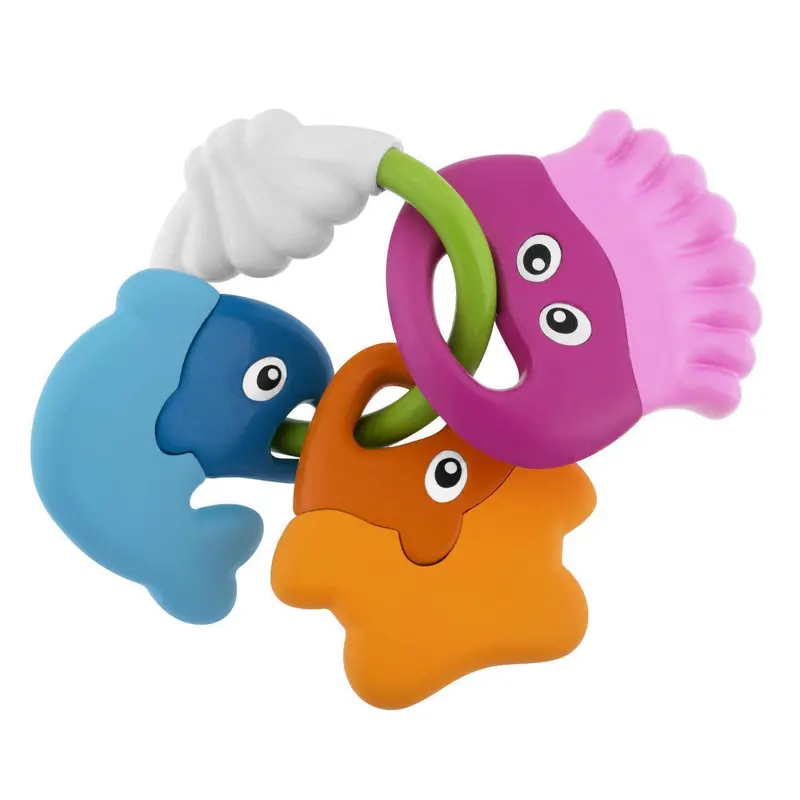 Chicco Fish-Shaped Teething Ring For Babies 3–18 Months 1