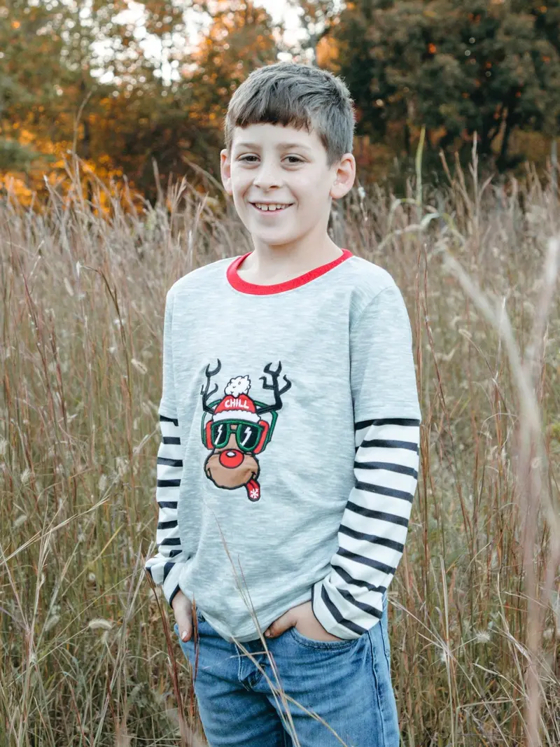 Chill Reindeer Layered Short-Sleeve Shirt 1