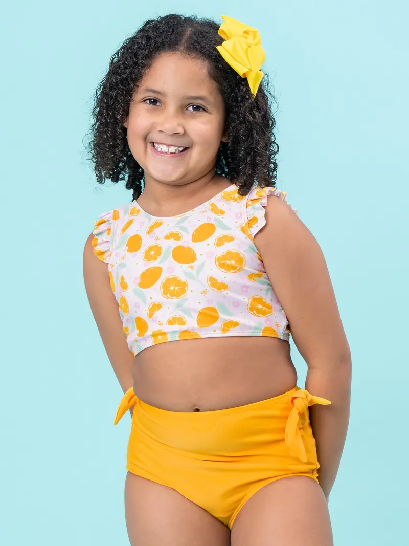 Citrus Splash Vibrant Swimsuit 1