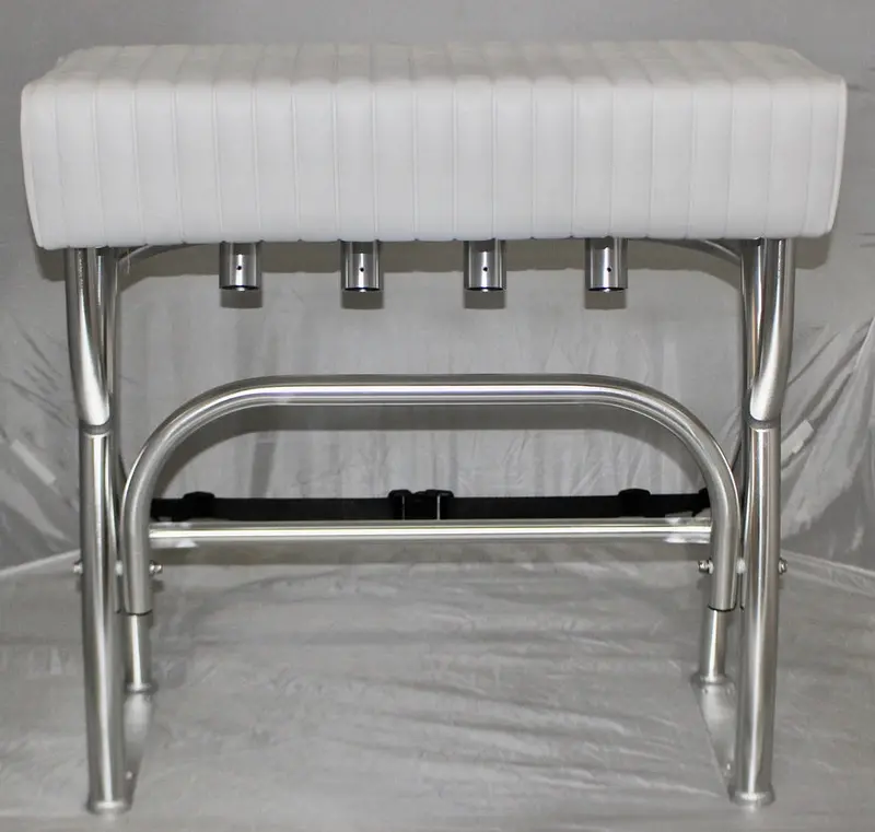 Classic Aluminum "X"-Frame Leaning Post – 36" Wide × 12.5" Deep × 31.5" Tall 1