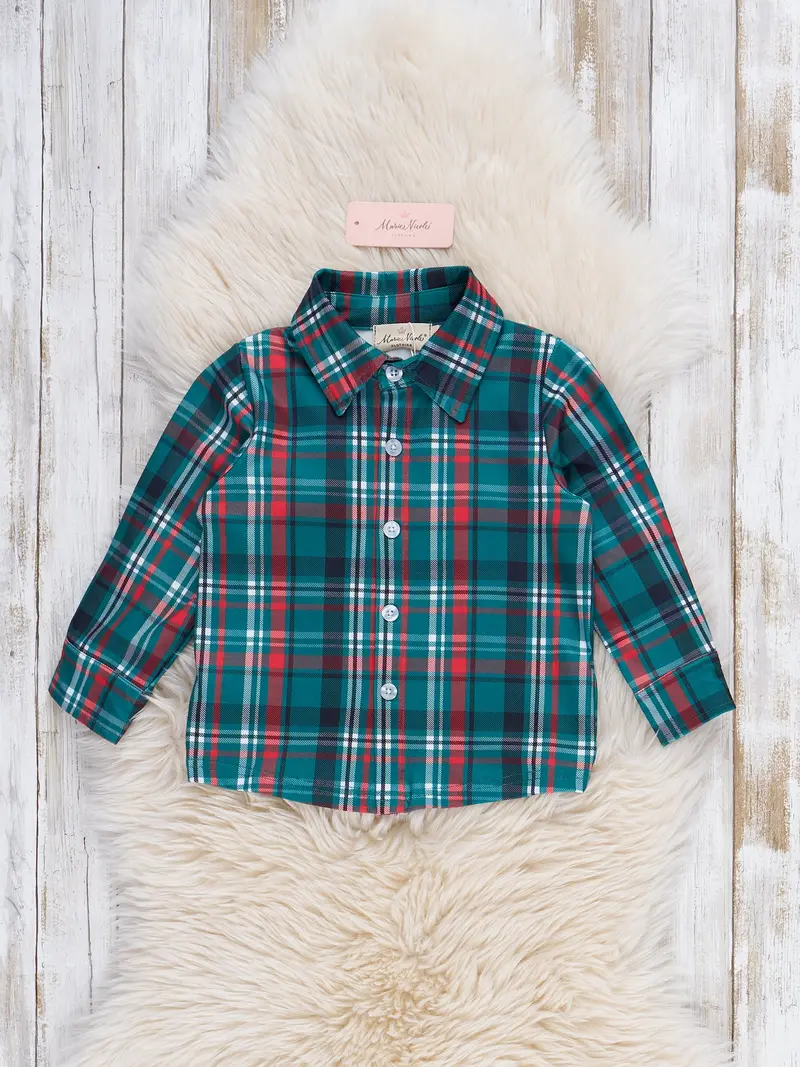 Classic Evergreen Plaid Short-Sleeve Shirt 1