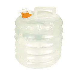 Clear Accordion-Style 8L Portable Water Carrier 1