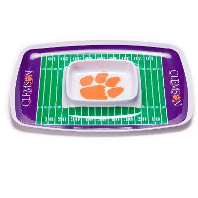 Clemson Tigers Chip And Dip Serving Tray 1