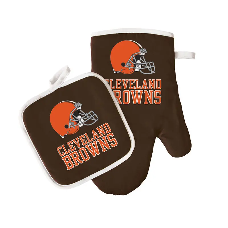 Cleveland Browns Insulated Oven Mitt & Pot Holder Set 1